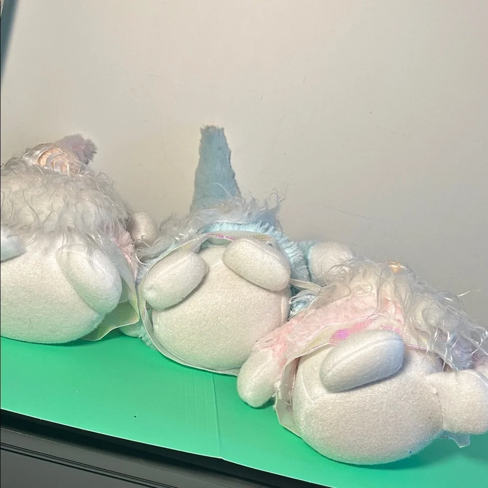 Set of Three Pastel Gnome Plushies